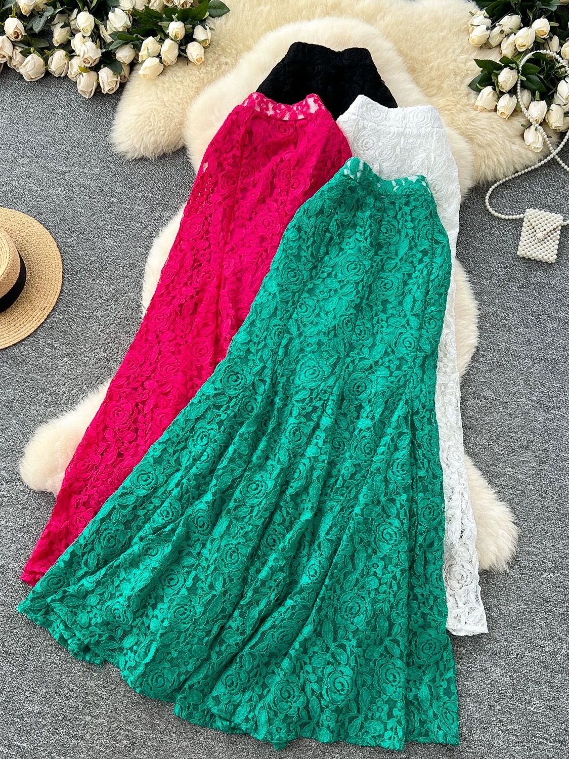 Paris lady lace skirt FS142 image