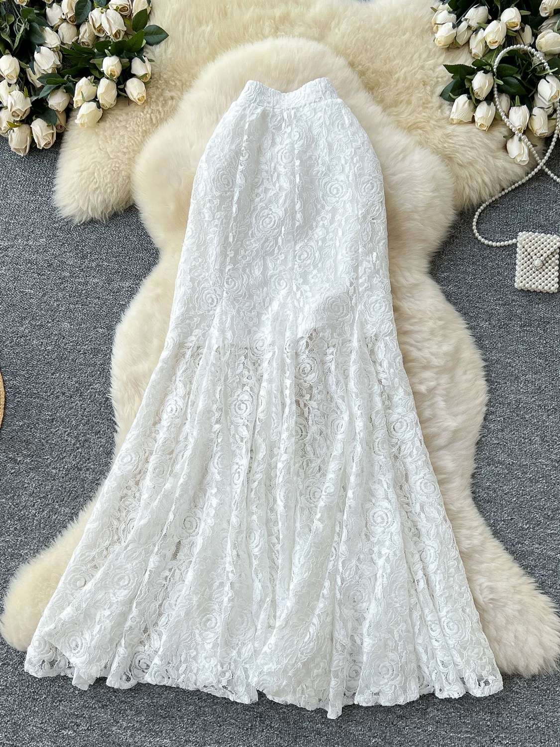 Paris lady lace skirt FS142 image