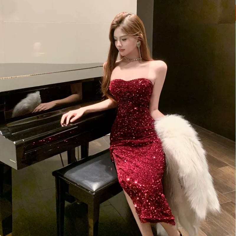 Out of office sequin dress FBC453 image