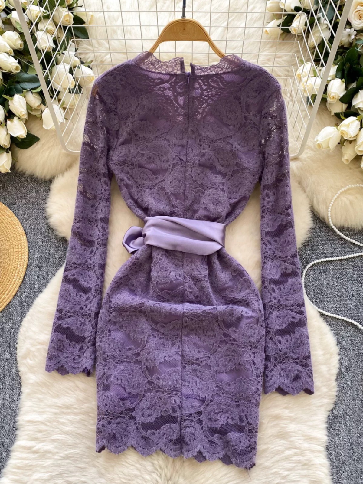 Endless beauty lace dress FBC452 image