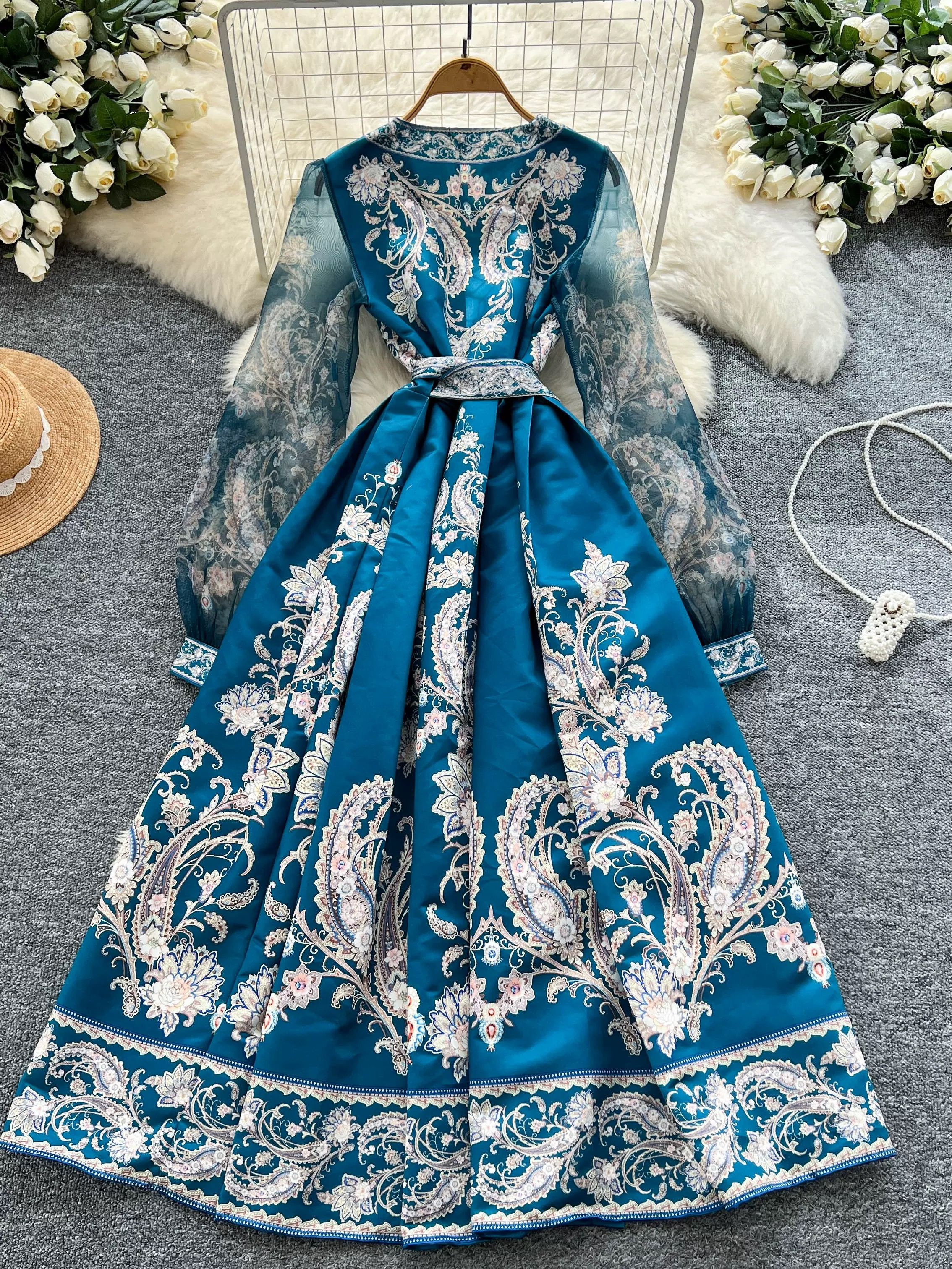 Try a different angle print dress ED192 image