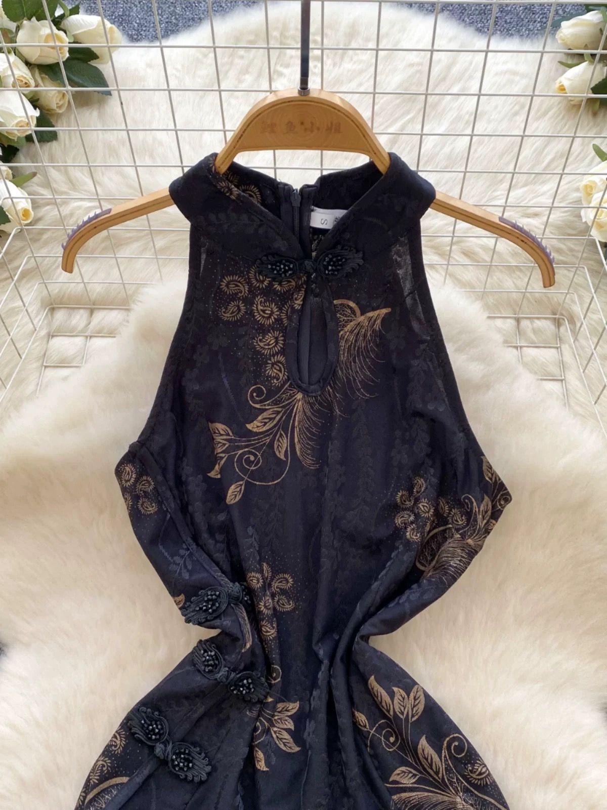 Asian side qipao dress Q233 image