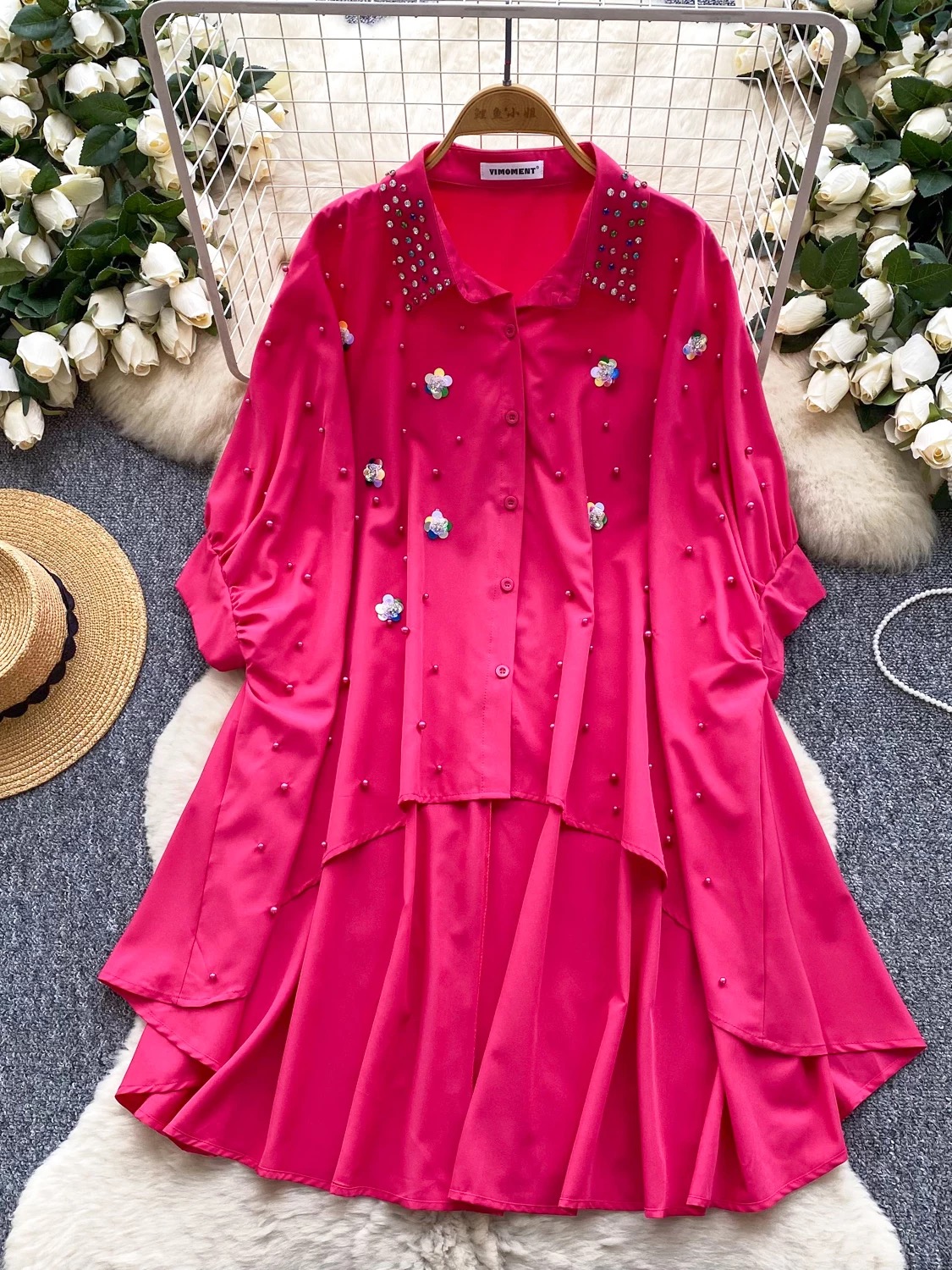 Cherie rose shirt dress SD110 image