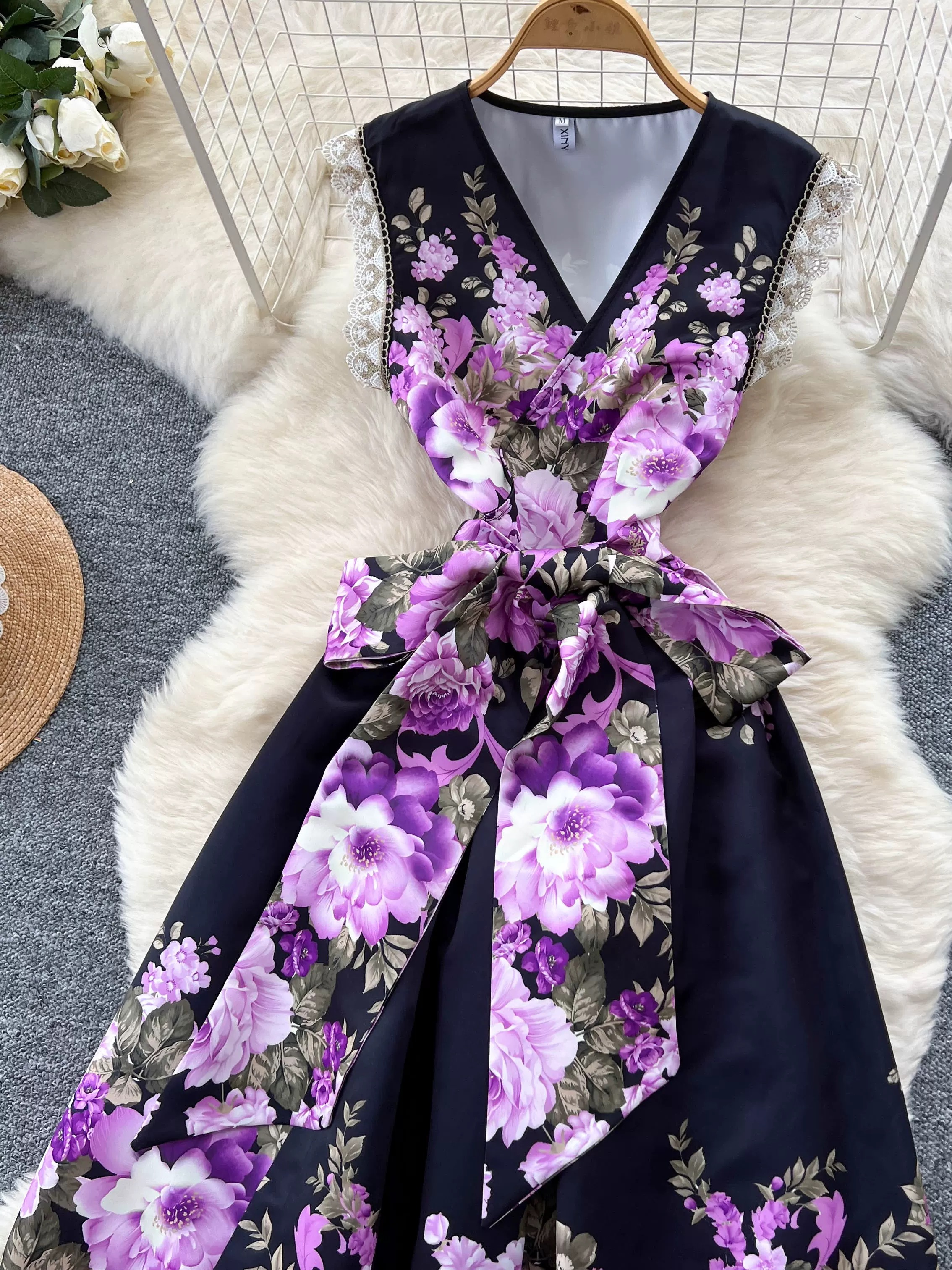 Rockstar babe print dress ED195 image