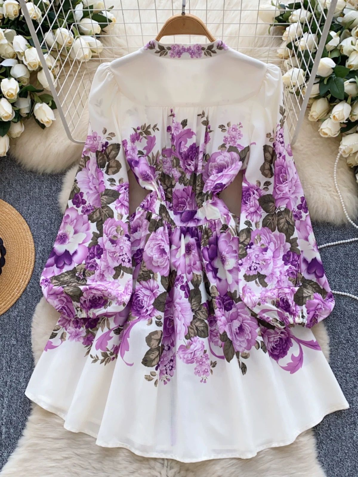 Brighten up the night print dress ED177 image