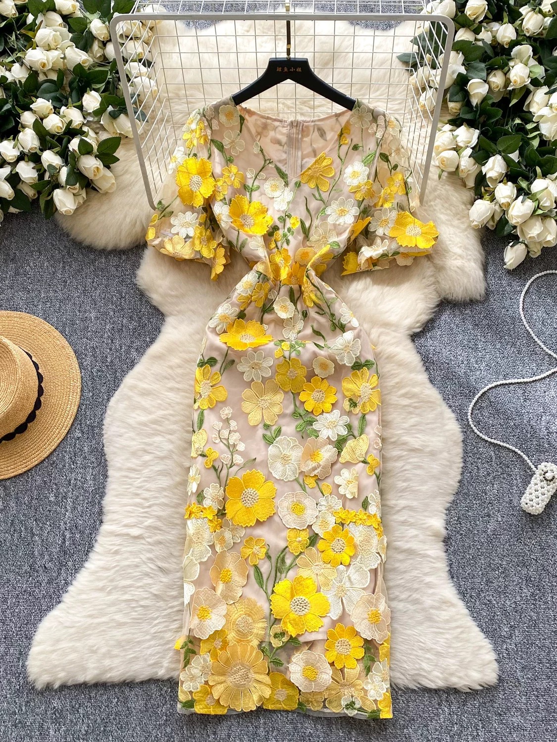 Wild thoughts floral dress FBC385 image