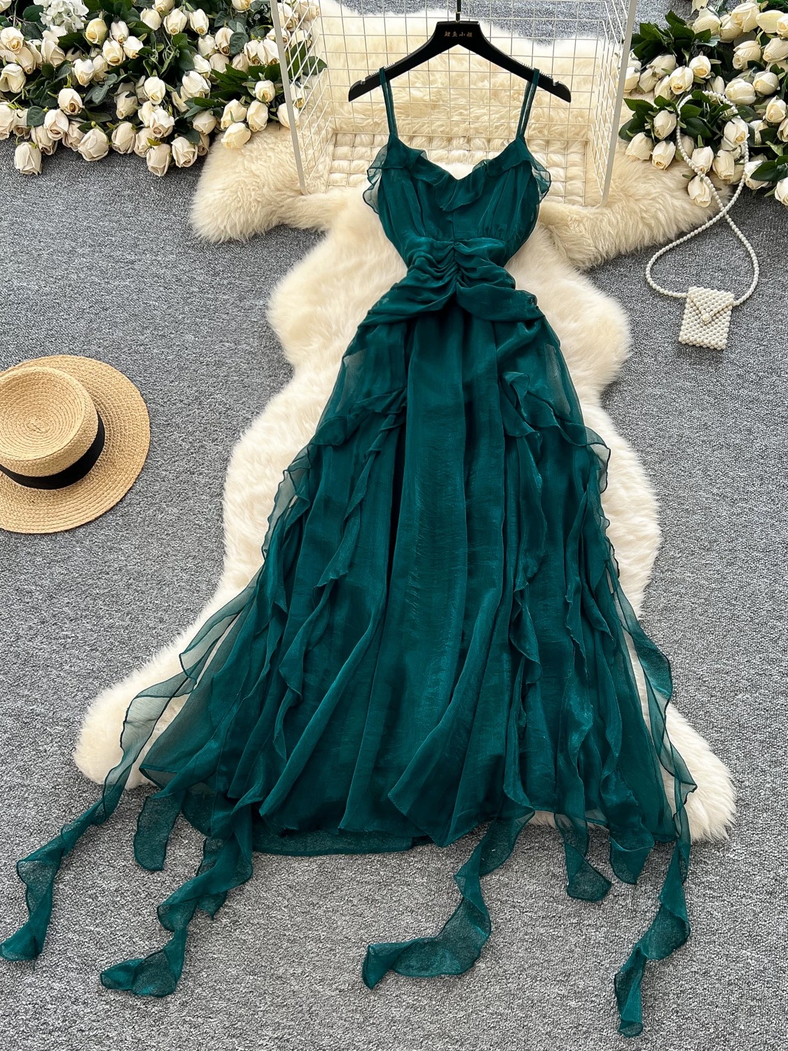 Enchanted one ruffle dress CD377 image