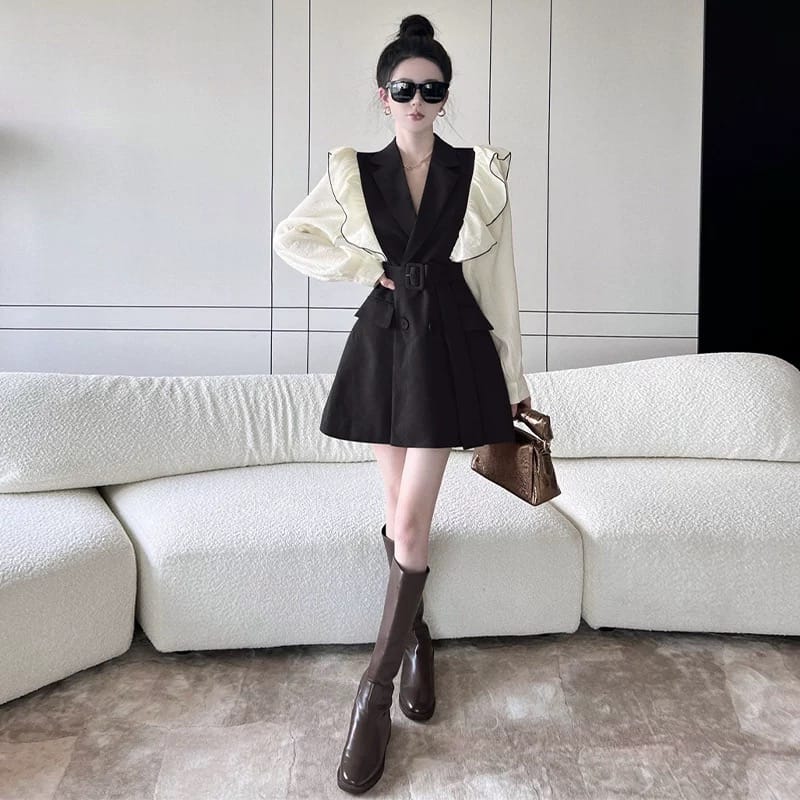 Shades thrown blazer dress FD571 image