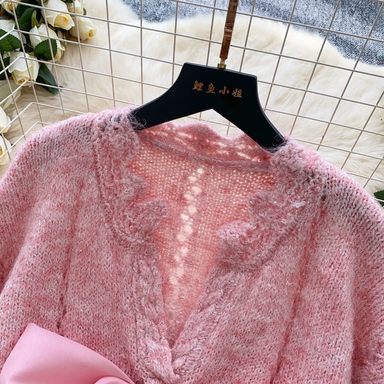 La diva la baby knitted dress KD231 image