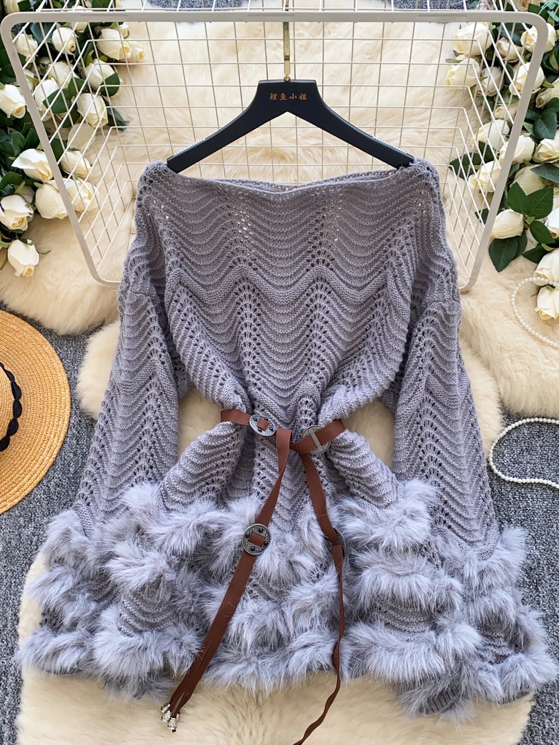 Chicago conflict knitted top KTO185 image