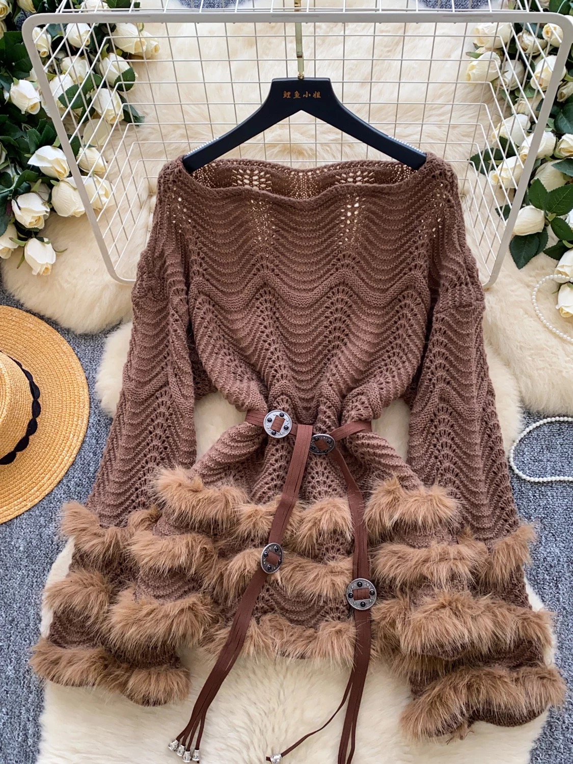 Chicago conflict knitted top KTO185 image