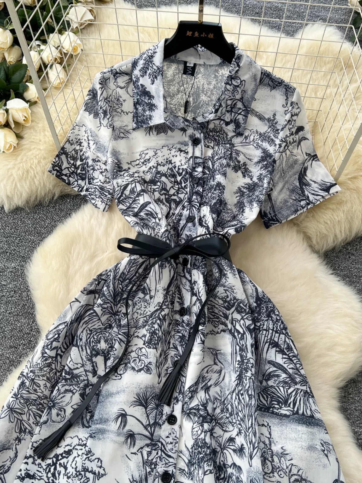 Modern material dress CD853 image