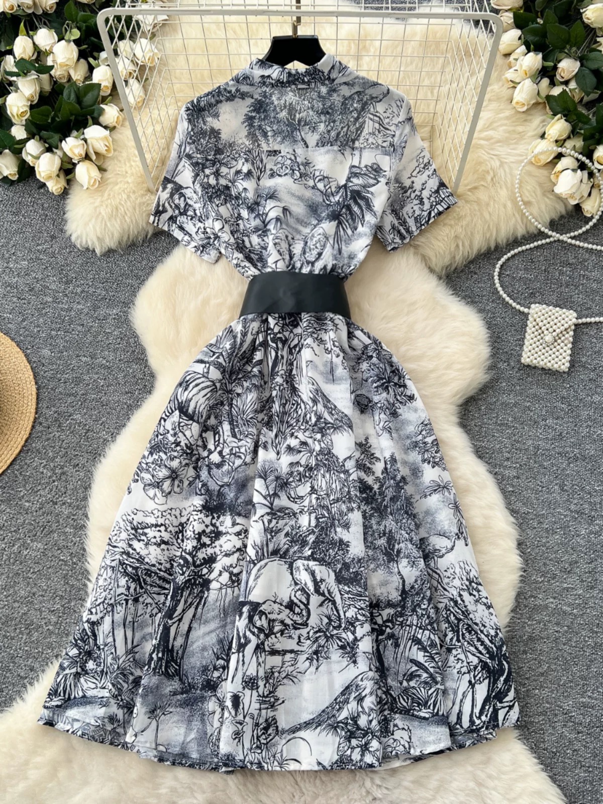 Modern material dress CD853 image