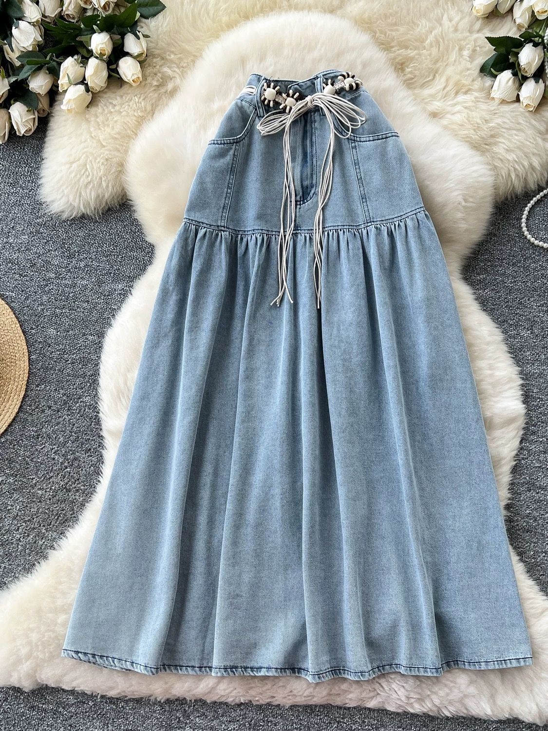 As I am denim skirt DS113 image