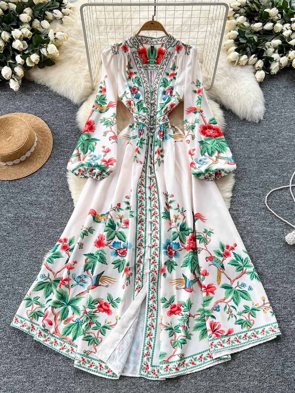 A real dream print dress ED196 image