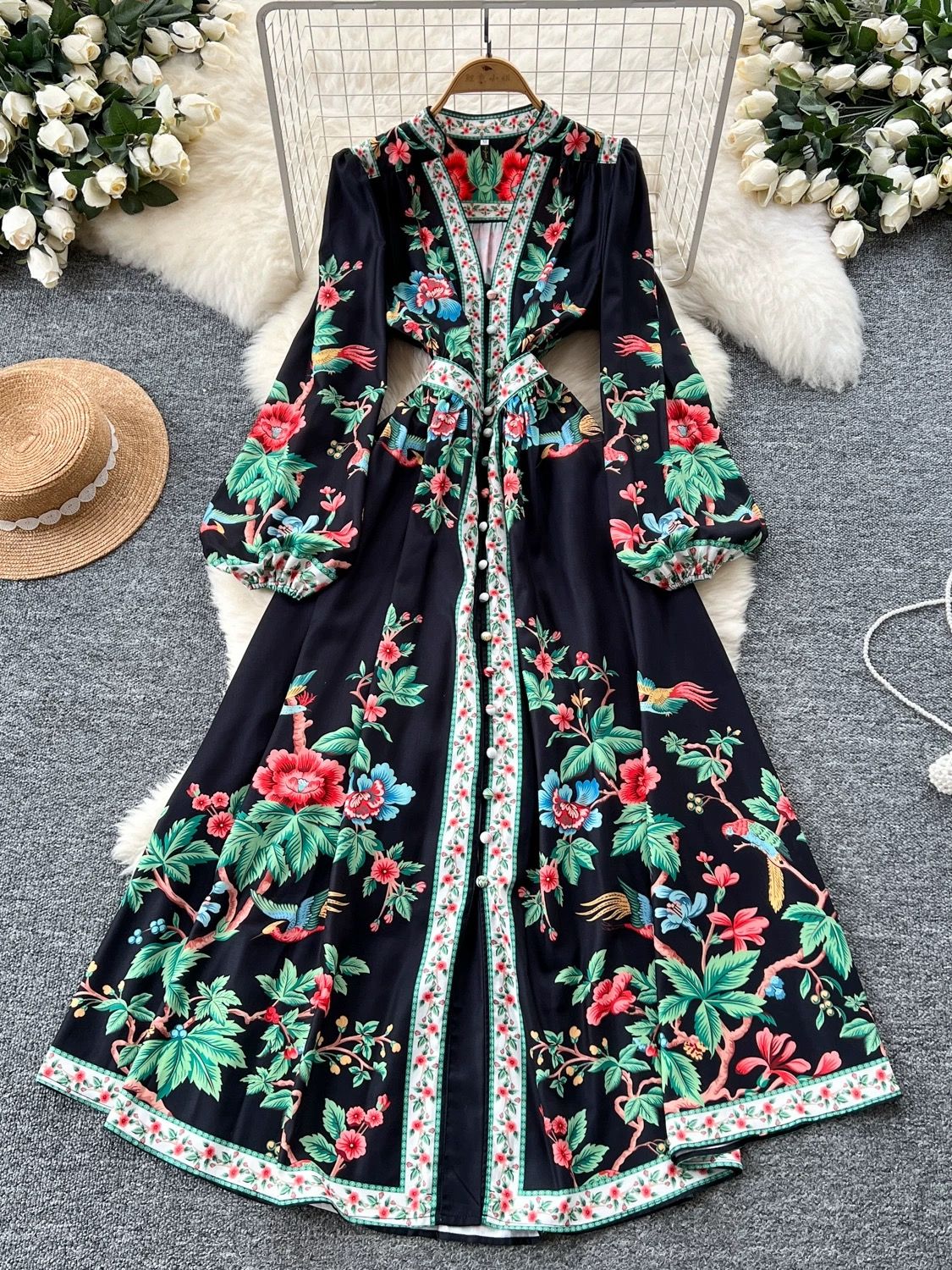 A real dream print dress ED196 image