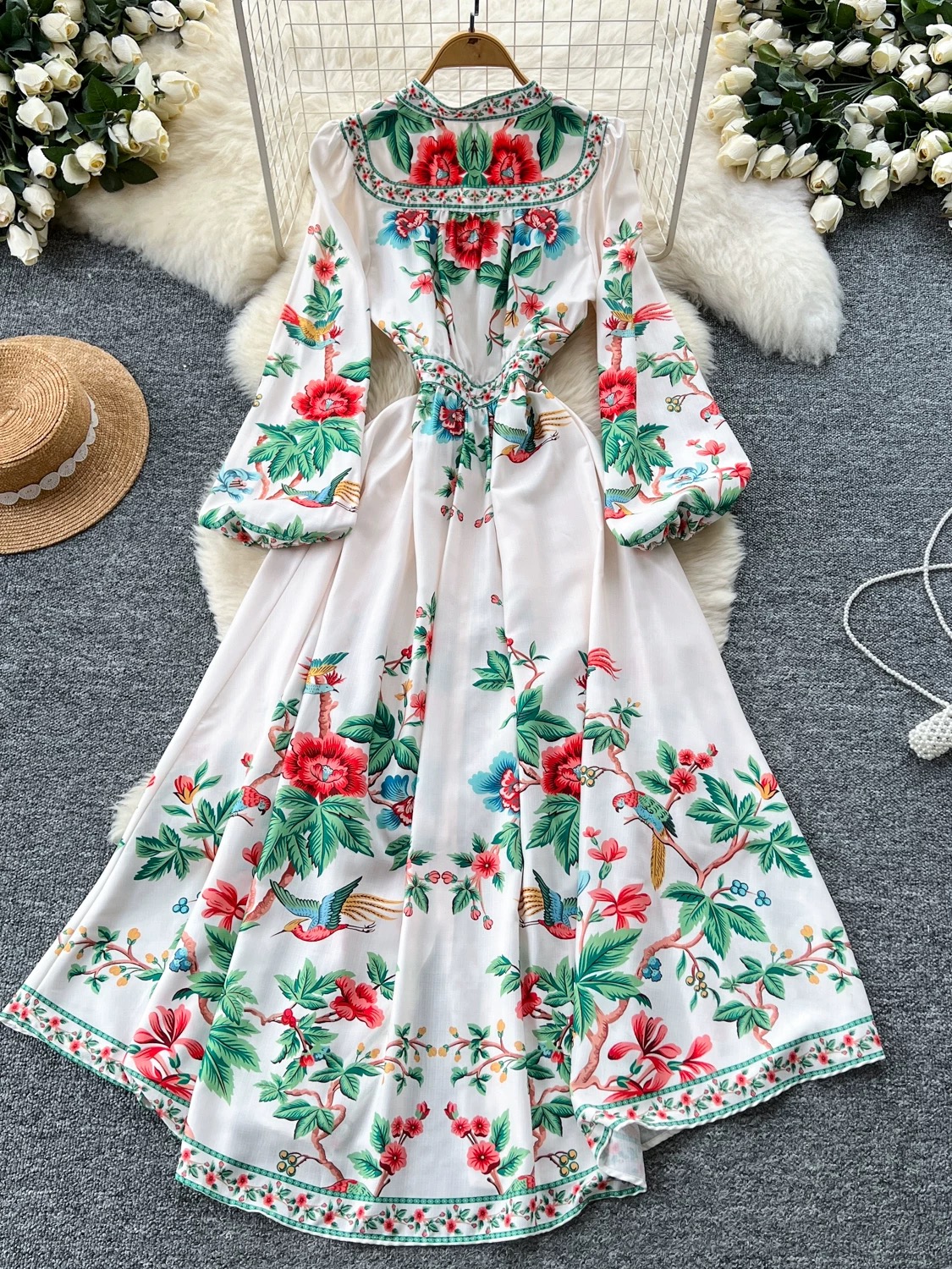 A real dream print dress ED196 image