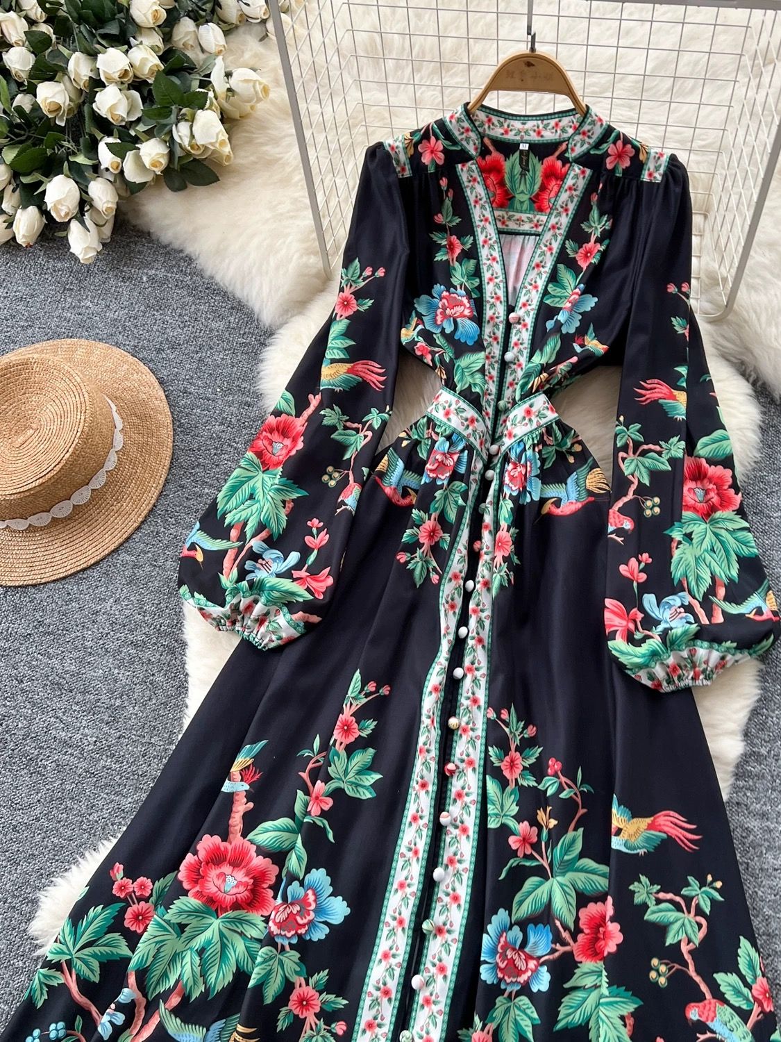 A real dream print dress ED196 image