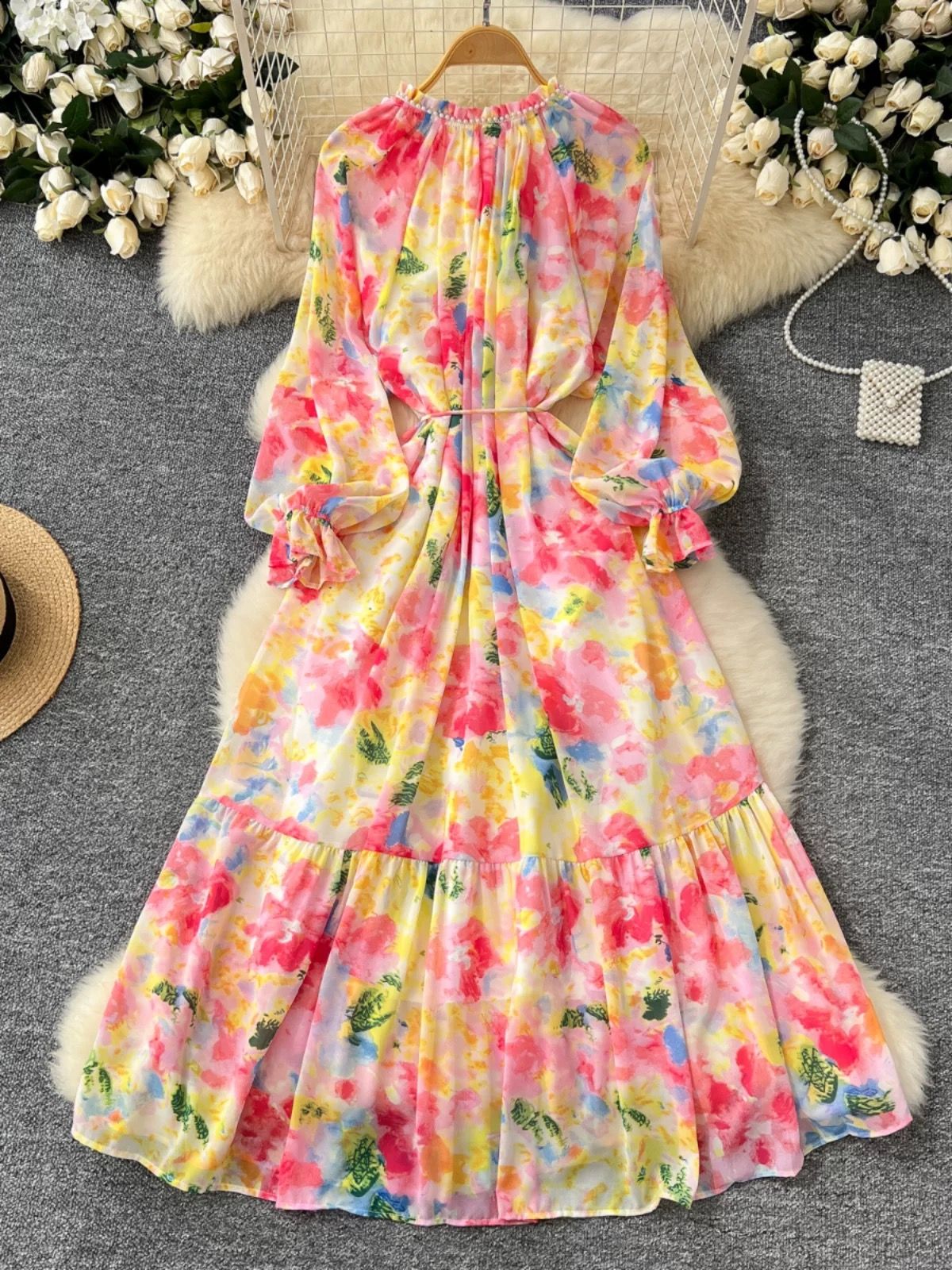 Rock and roll girl floral dress CD850 image