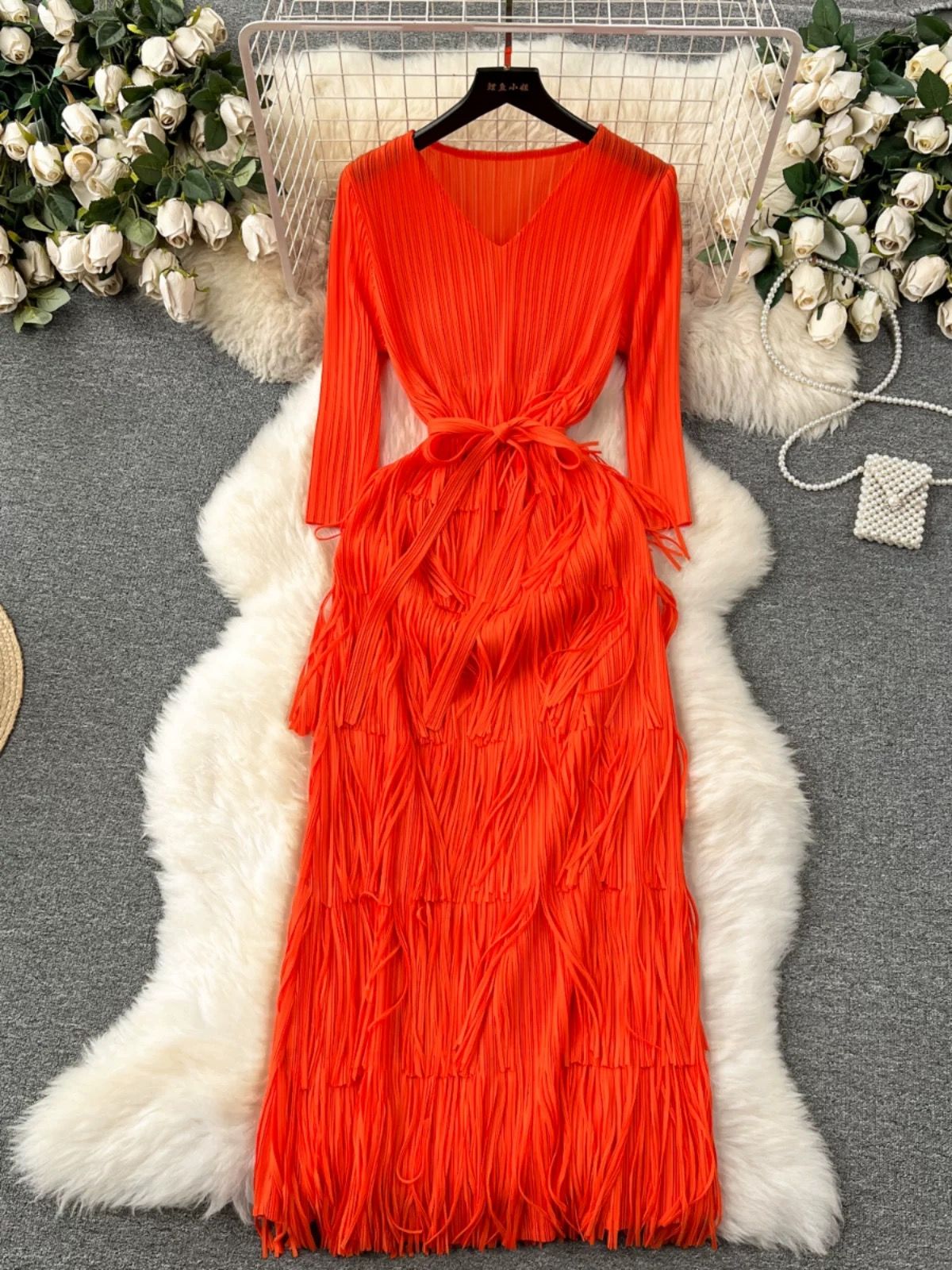 Stay with me fringe miyaki dress FD1096 image