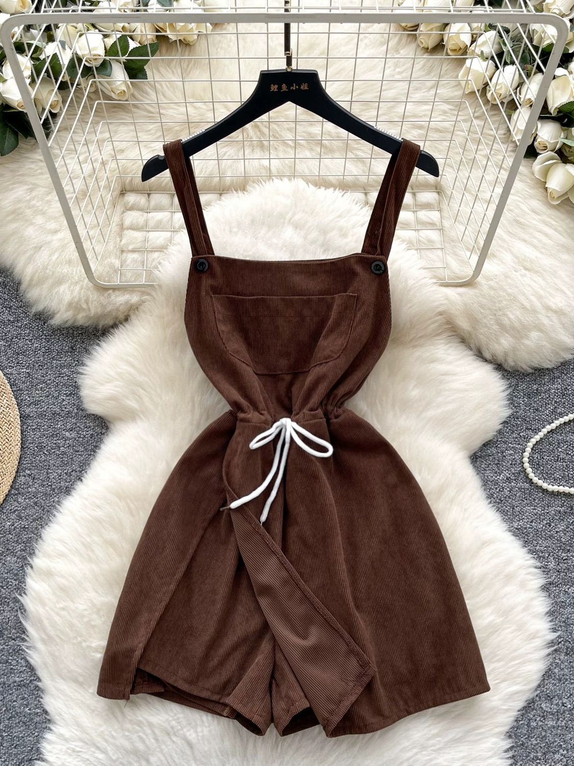 Fufill your desires corduroy jumpsuit JRZZ642 image