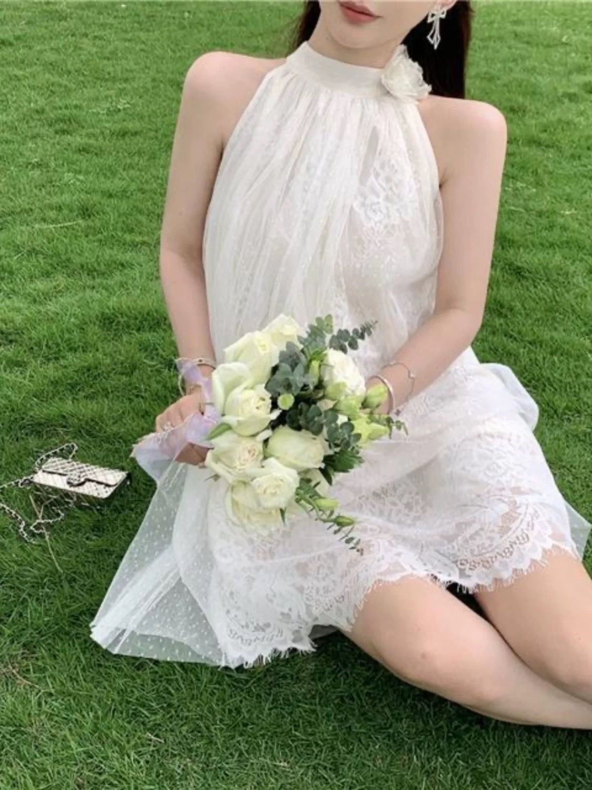 Slaying lace dress CD369 image