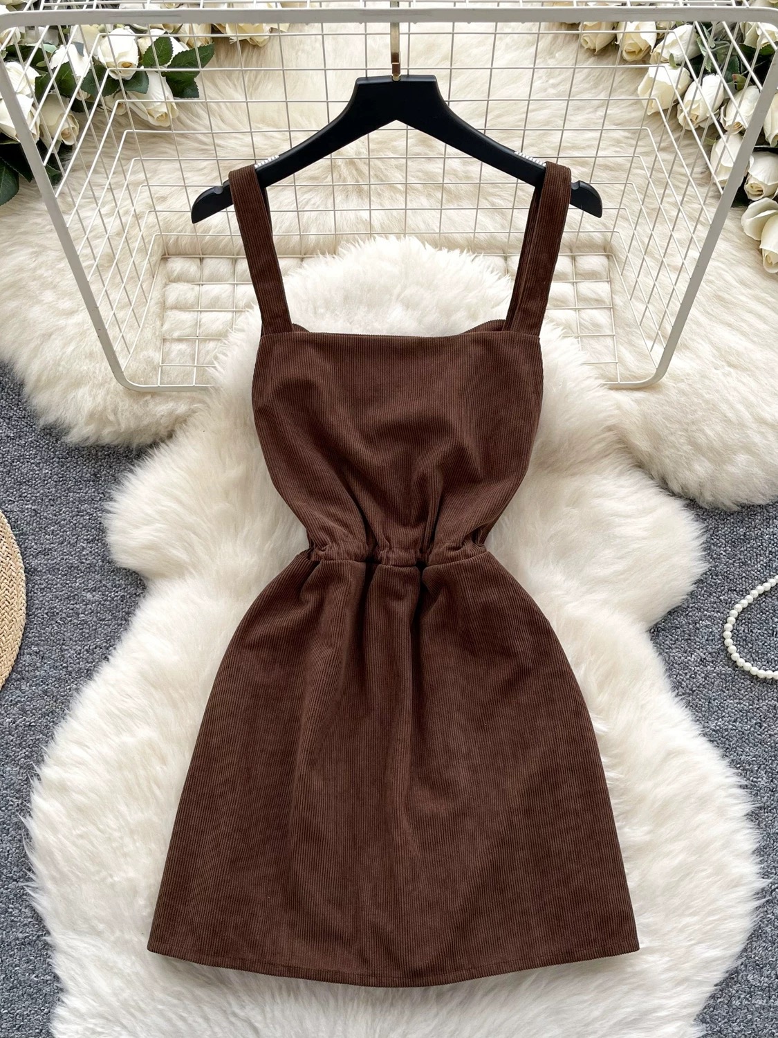 Fufill your desires corduroy jumpsuit JRZZ642 image