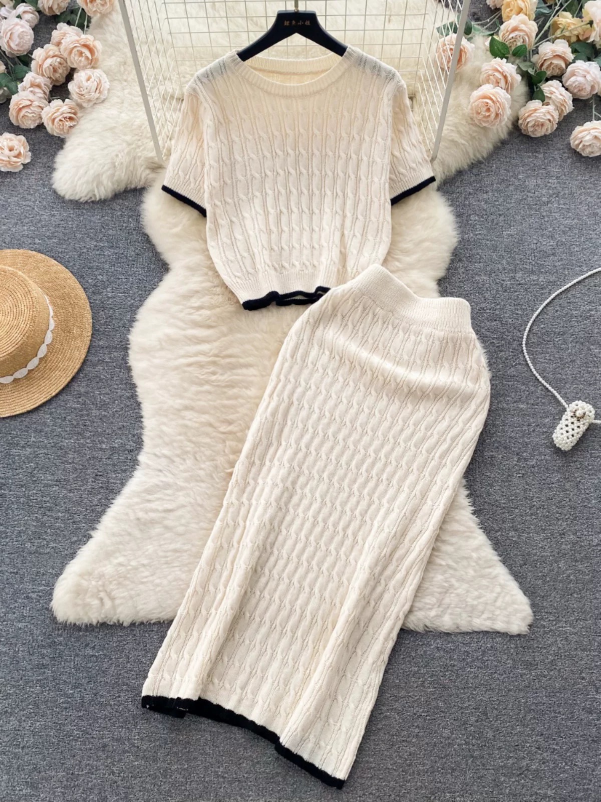 Wool on the line knitted set KTP278 image