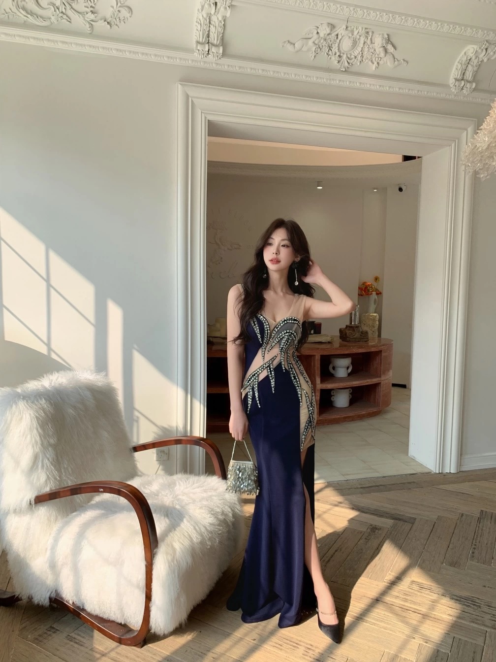 Diamond girl party dress EVD177 image