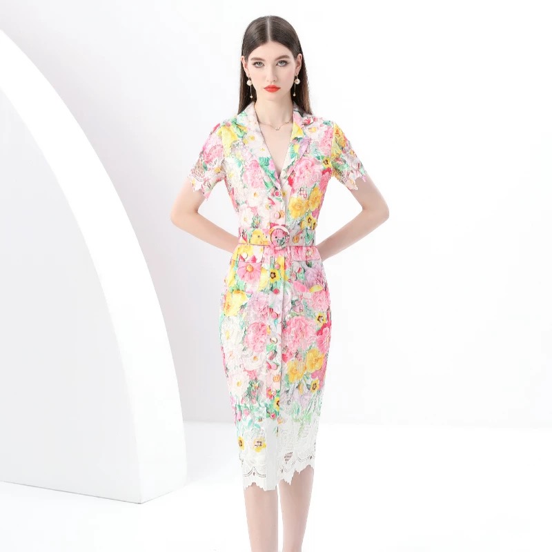 Walk and talk lace dress FBC448 image