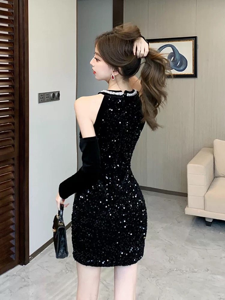 Take me on a vacay sequin dress FBC447 image