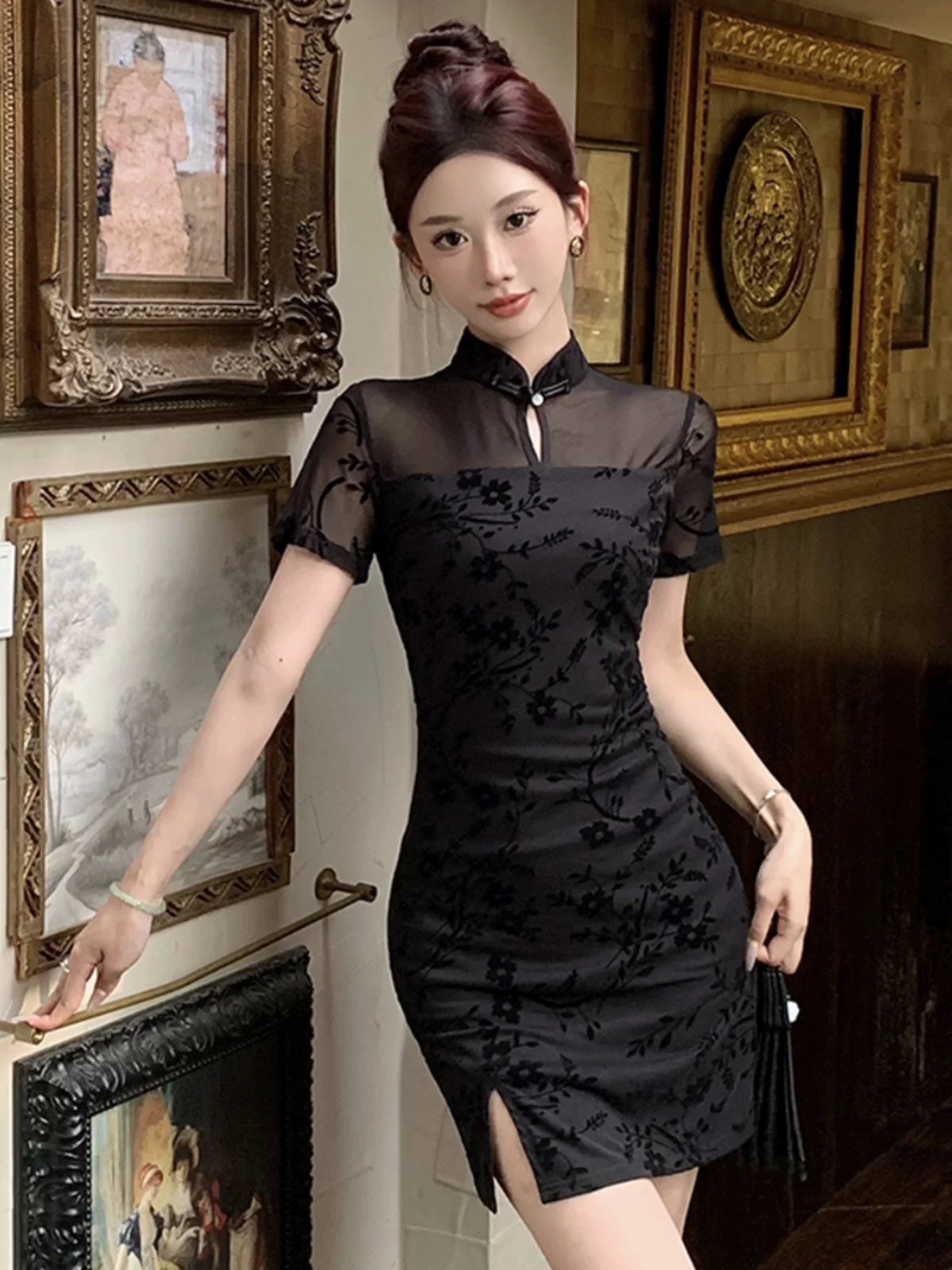 Somewhere tropical dress FBC443 image