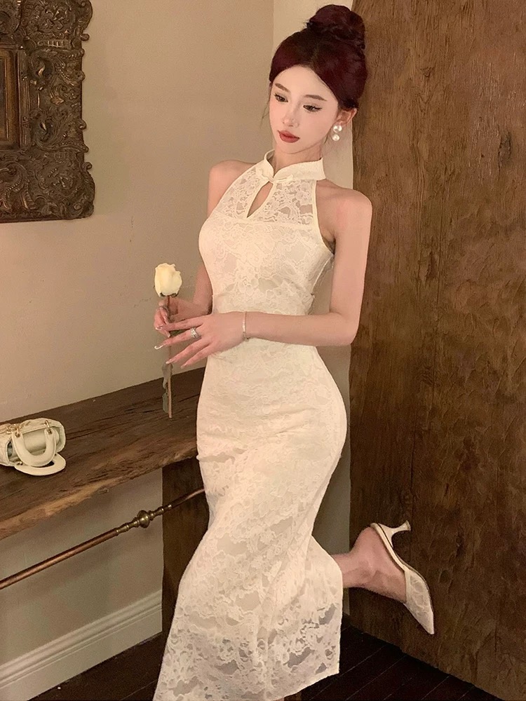 In the right zone lace dress FBC438 image