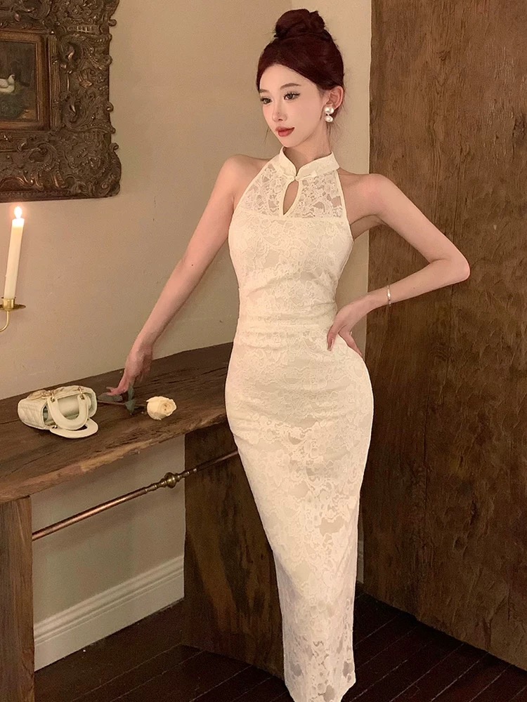 In the right zone lace dress FBC438 image