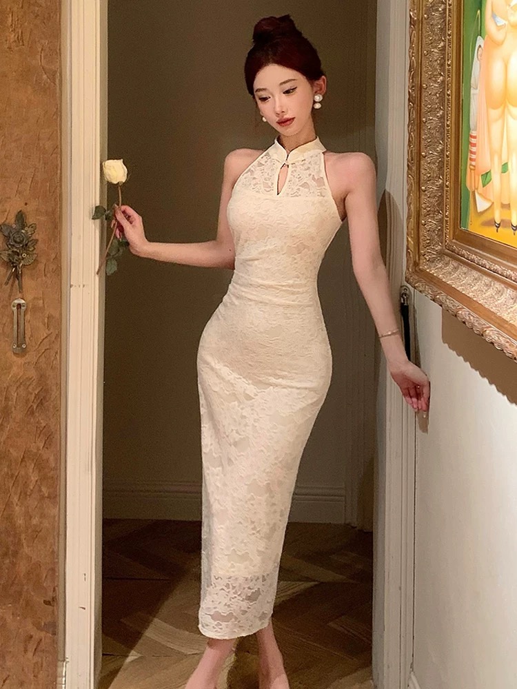 In the right zone lace dress FBC438 image