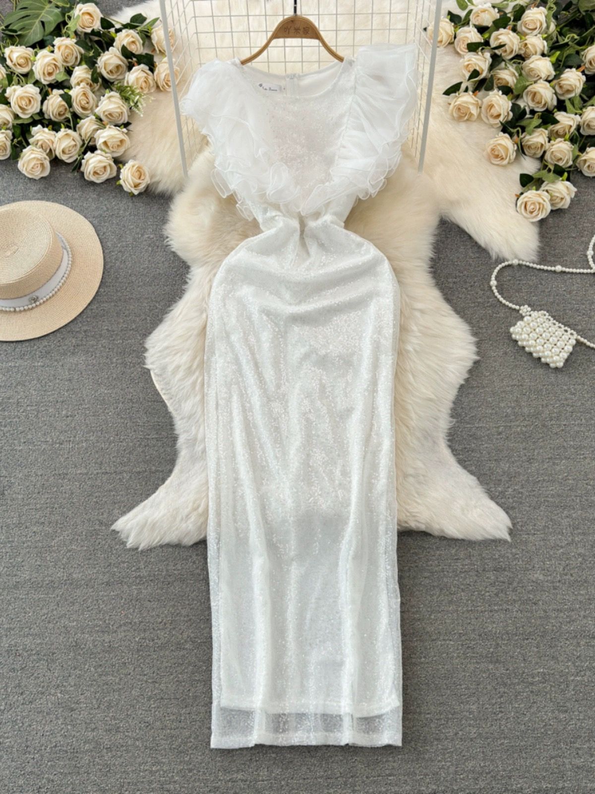 Peace and love sequin dress EBC215 image